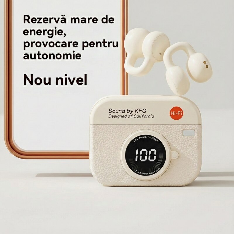 Casti Retro Casti retro wireless Bluetooth (albe) - eMAG.ro