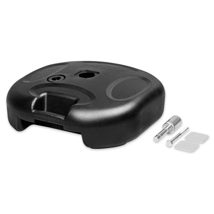 Baza rezervor apa pentru steaguri publicitare, Epicenter, 44x44x16cm, Plastic, Pana la 20kg