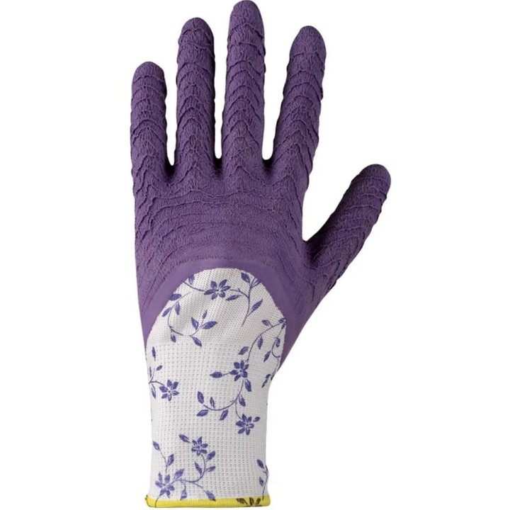 Manusi de protectie CXS CHENA, poliester, 3/4 latex, antiderapante, marimea 7, set de 12 perechi