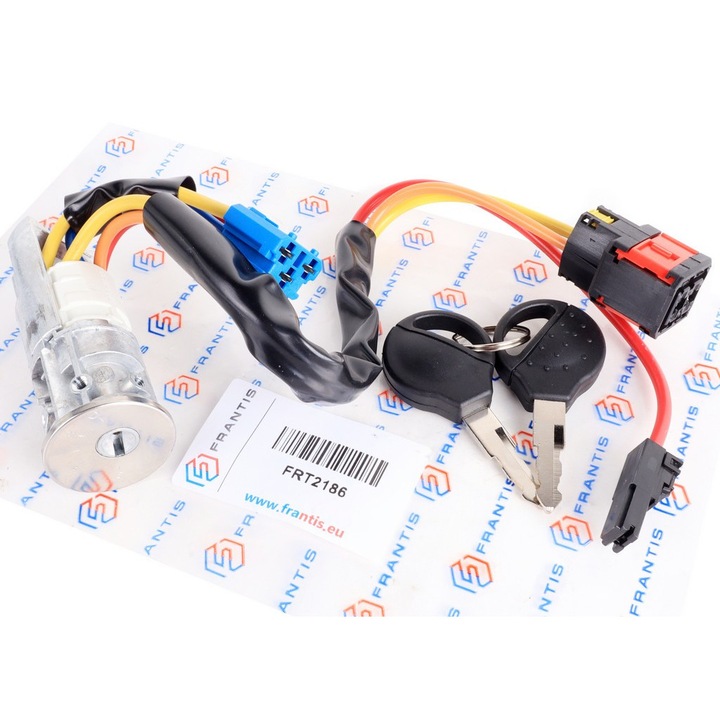 Kulcsos érintkező, FRANTIS, 6 vezeték, 3 kocka, Citroen Xsara Picasso 99-04, Peugeot 206 98-09