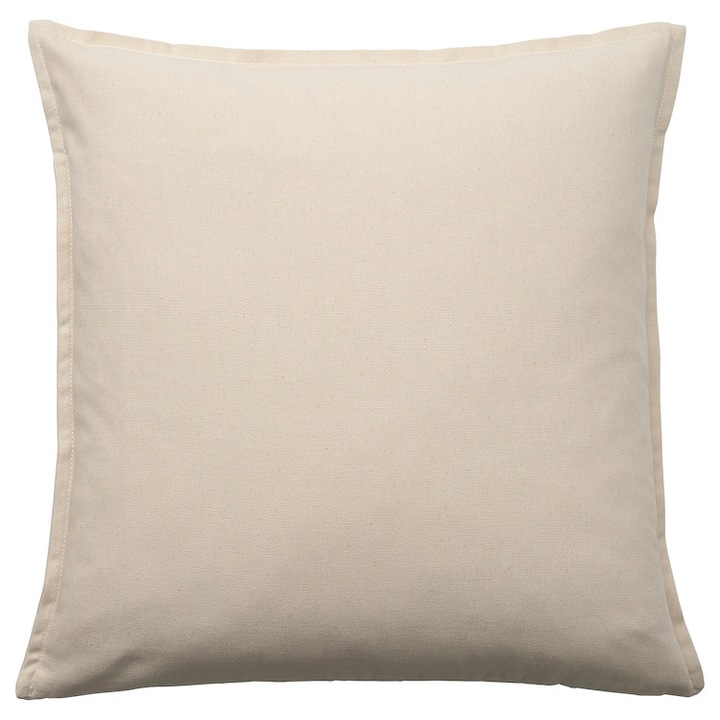 Husa decorativă GURLI IKEA 50x50cm, bumbac natural, reciclat, alb