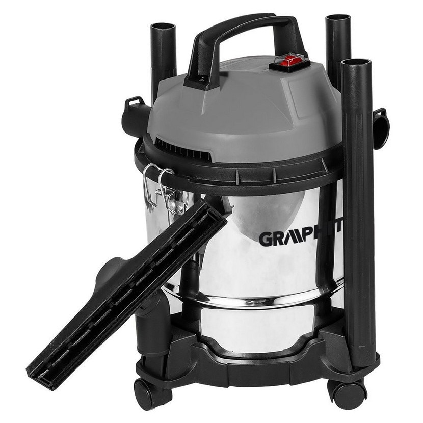 Aspirator industrial Graphite 800W, 12L, inox, 32mm, 2m