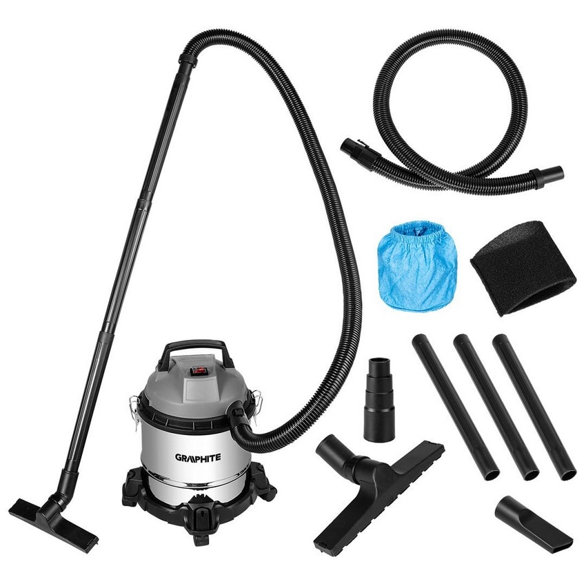 Aspirator industrial Graphite 800W, 12L, inox, 32mm, 2m