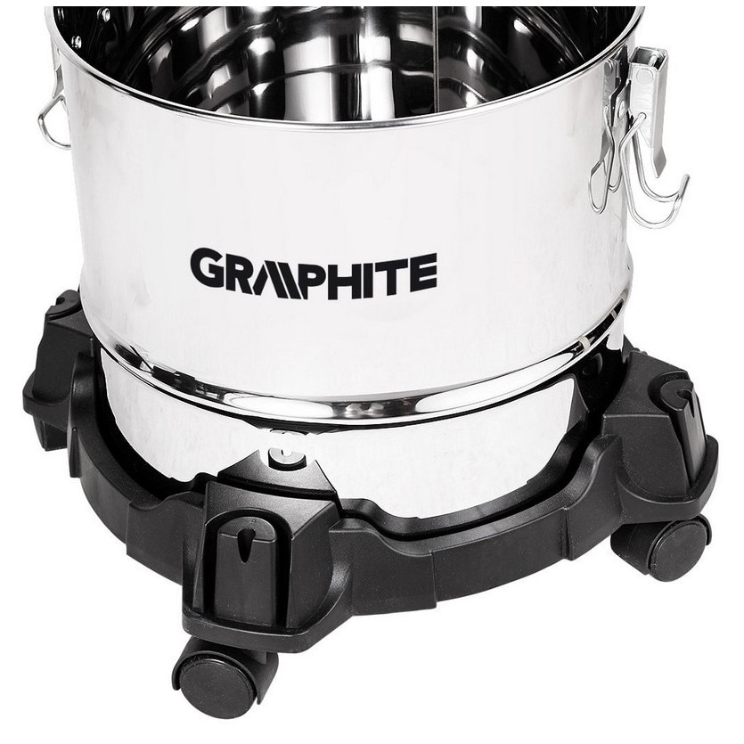 Aspirator industrial Graphite 800W, 12L, inox, 32mm, 2m