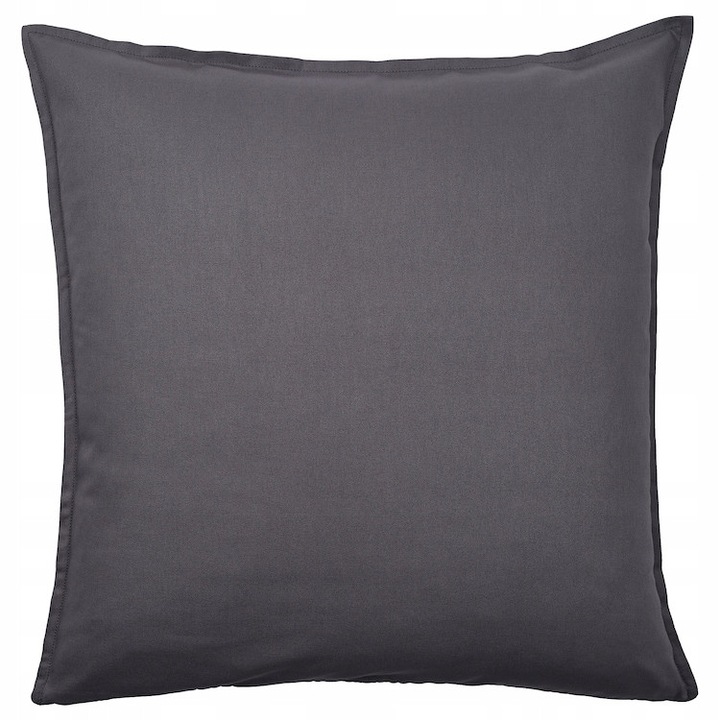 Husă pentru picioare IKEA GURLI, gri închis, 65x65 cm, bumbac reciclat