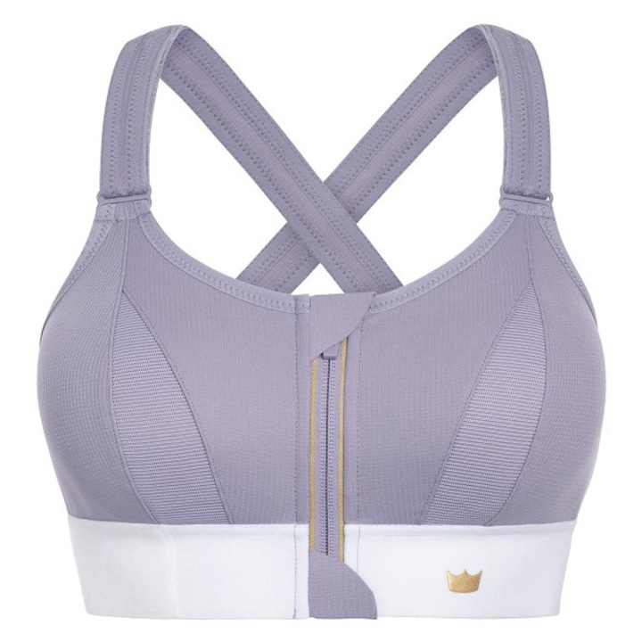 Bustiera sport, Shefit, violet, ajustare, suport puternic