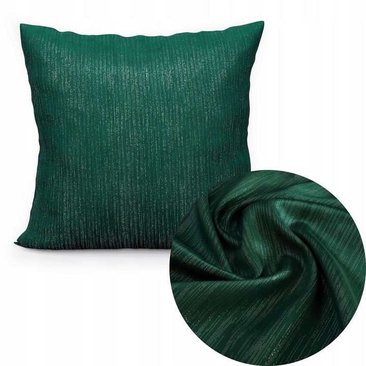 Fată de perna decorativă Markizeta verde 40x40cm, impermeabilă, cu fermoar