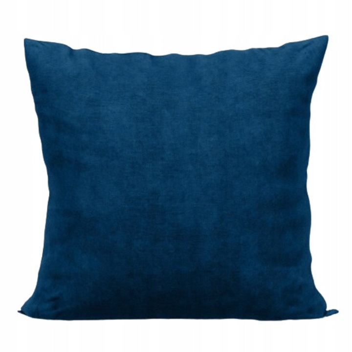 Husă decorativă perna, Markizeta, 40x40 cm, albastru închis, material velur