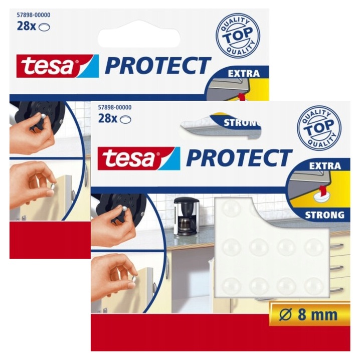 Amortizoare autoadezive din silicon Tesa 8mm 28buc x2 buc