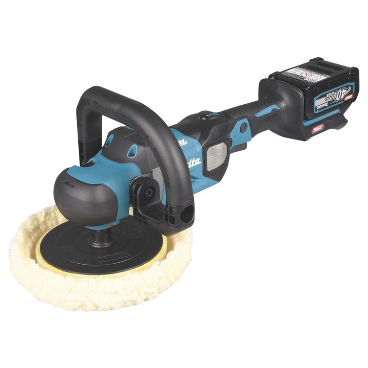 Полир-шлайф машина Makita XGT 40V, 0*AH, комплект