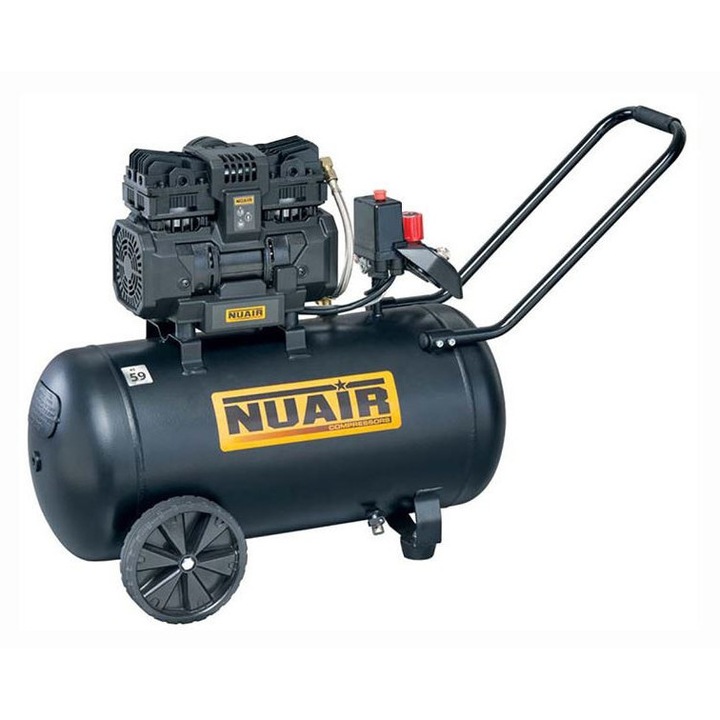 Compresor fara ulei NuAir 50L, 1.5KM, 8bar, 112l/min, 34.5kg