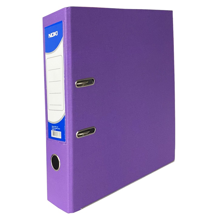 Пластмасов класьор 7.5 см Лилав Noki