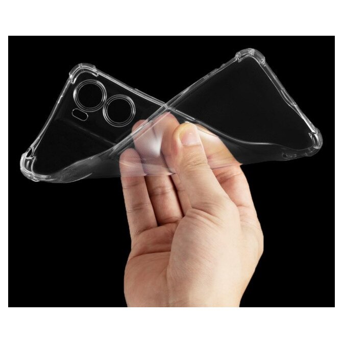 Husa Upzz® Shock Armor Compatibila Cu Motorola Moto G06, Protectie Sporita, Design Premium, Silicon, Transparenta