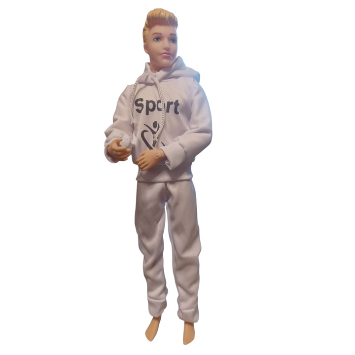Szőke Fiú Baba Sportruhában, Különböző Színekben, Rugalmas Csuklókkal És Lábakkal, 30 cm, Vision XXI