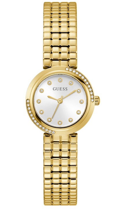 Ceas dama Guess GW0930L2, metalic auriu, verde