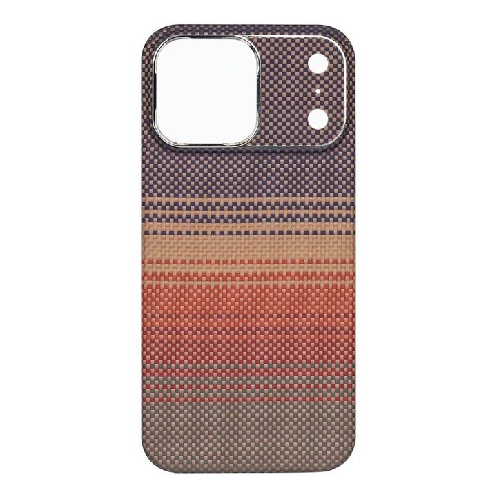 Husa ultra subtire Kevlar multicolor, compatibila cu iPhone 17 Pro Max