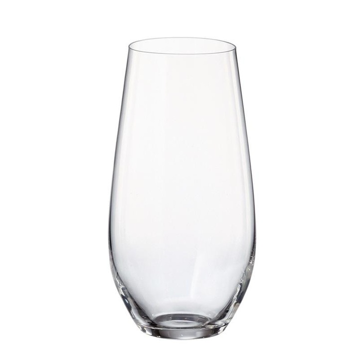 Комплект 6 високи чаши Bohemia Columba 580мл, кристално стъкло