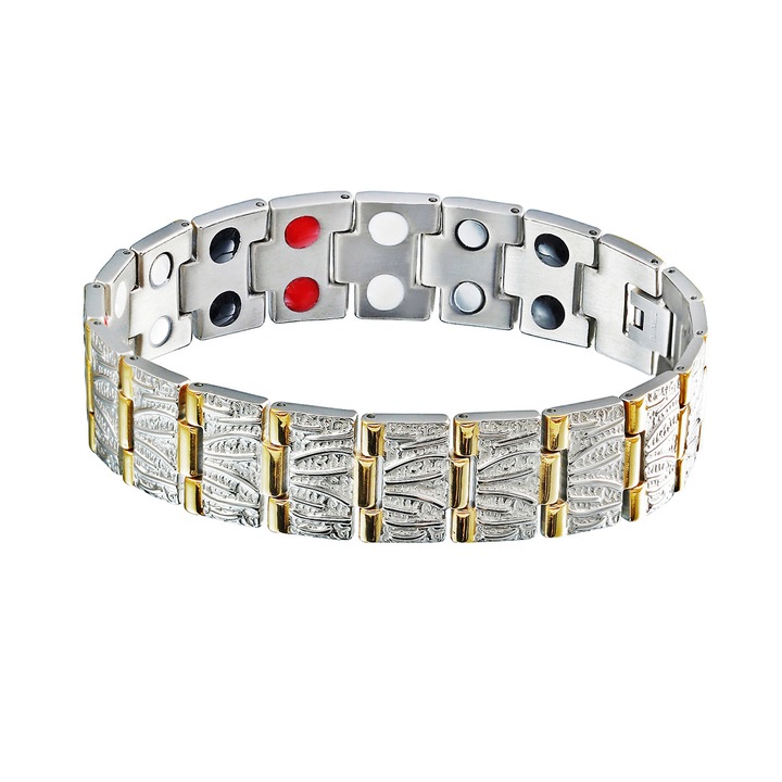 Bratara de echilibrare a energiei, unisex, din inox, 220x15x3cm