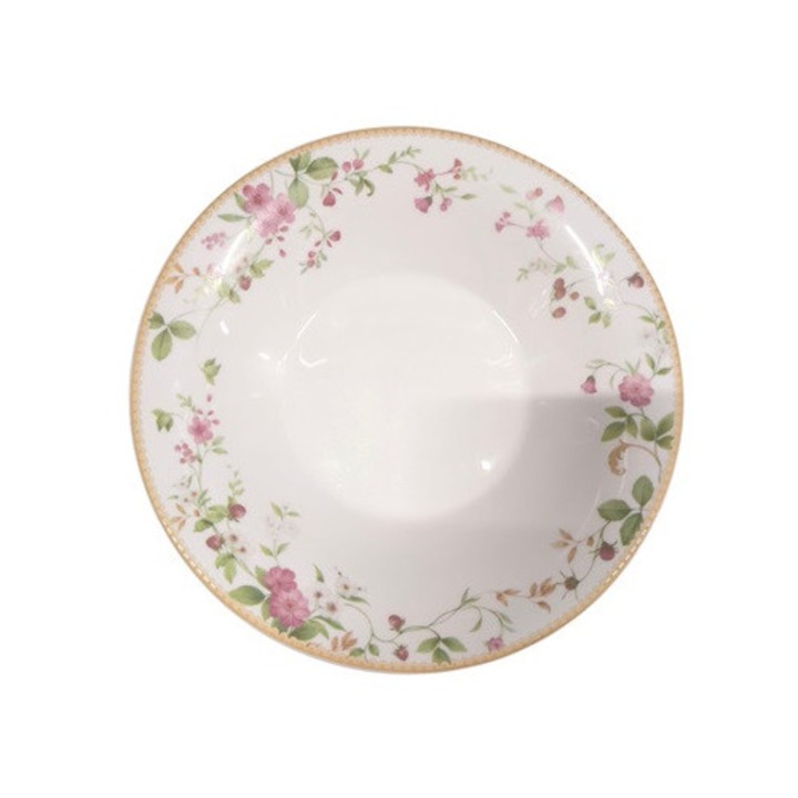 Set 6 farfurii adanci, Clini, opal, 22 cm, multicolor