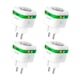 Set 4 prize inteligenta wifi Nous A7Z,16A - ZigBee 3.0, Monitorizare Consum, Compatibilă Alexa/Google