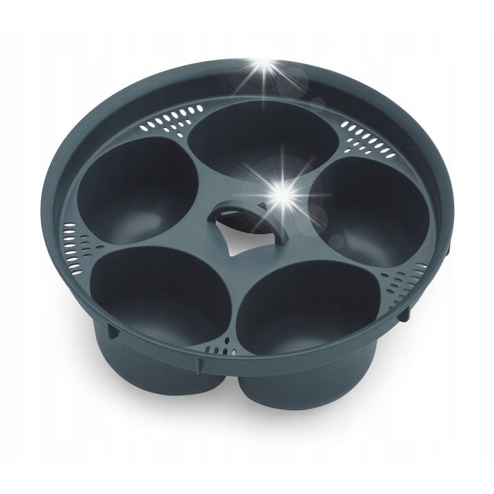 Set wkladki pentru gatit oua la abur steamEGGS, compatibila cu Monsieur Cuisine, 5 oua, material rezistent la temperaturi ridicate