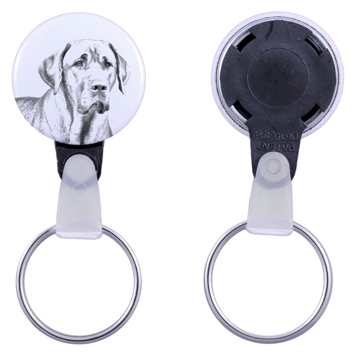 Kutyás kulcstartó, Art-Dog, 2,5cm, fém, személyre szabható