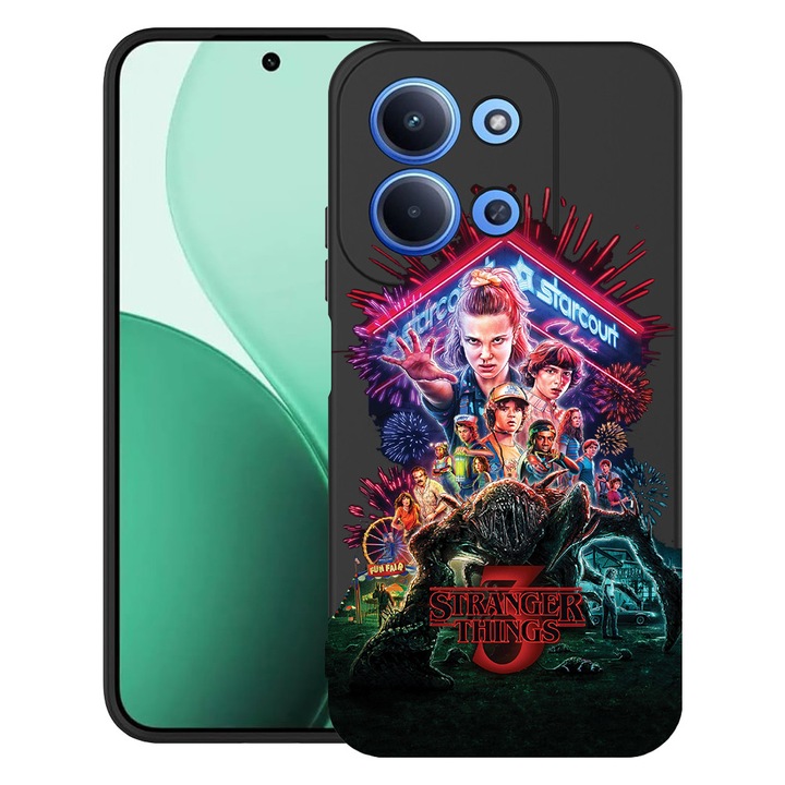 BestCase® Husa TPU Ultra Slim Compatibil cu Xiaomi Redmi 15C 5G (173mm), cu Design Stranger Things, 2100002 B 372