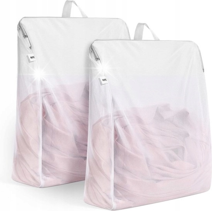 Szárítógép tartozékok, BOTC, Worki do Prania z Raczka i Zamkiem, 40x50 cm, fehér