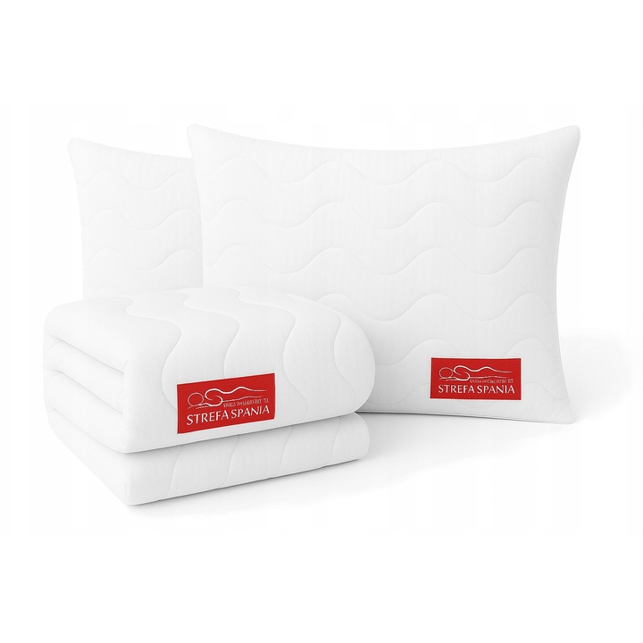 Set complet lenjerie de pat STREFA SPANIA, pilotă 220x200cm, 2 perne 50x60cm, hipoalergenic, bumbac