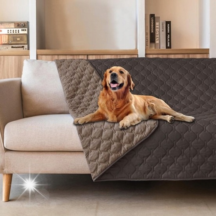 Vízálló BOTC takaró állatoknak, 130x200cm, zöld, kanapéra, ágyra vagy autóba