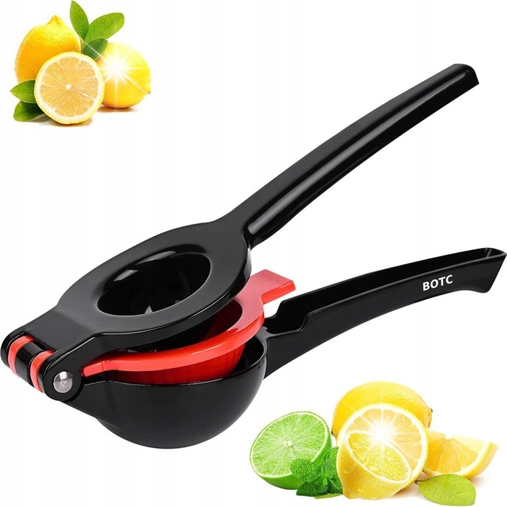 BOTC kézi citrusprés, alumínium, 23.9x8.4cm, fekete, szettben.