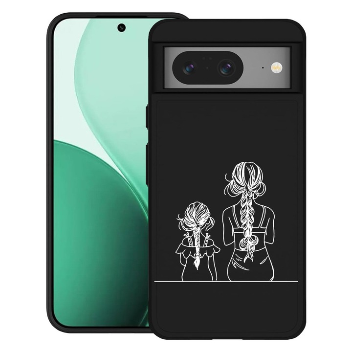 BestCase® Ultra Slim TPU tok Google Pixel 8-hoz, Mom And Daughter dizájnnal, 2100008 B 1048