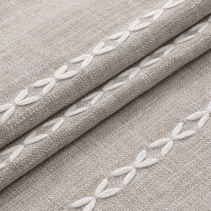 Zaslona de dus Bohemian, floraweg, bej, material textil, design Boho Farmhouse, usor de curatat