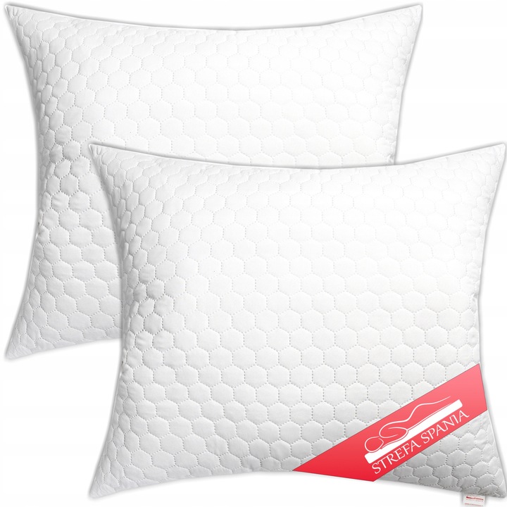 Set 2 perne 40x70cm, Strefa Spania, antibacterian, microfibra, alb