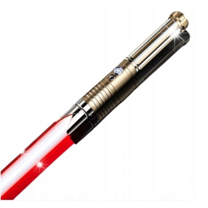 Sabie luminoasa RGB 16 culori, Uxxu, efecte sonore, material metalic, 79 cm