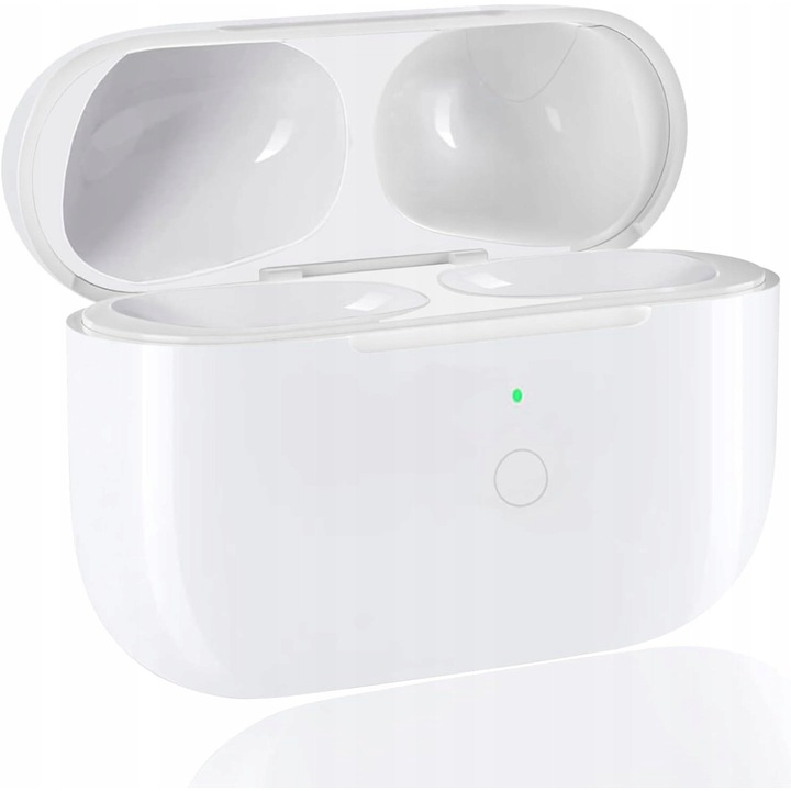 Etui de incarcare pentru AirPods Pro 1 si 2, SUNYEETEK, 680 mAh, incarcare wireless si cablu, USB-C