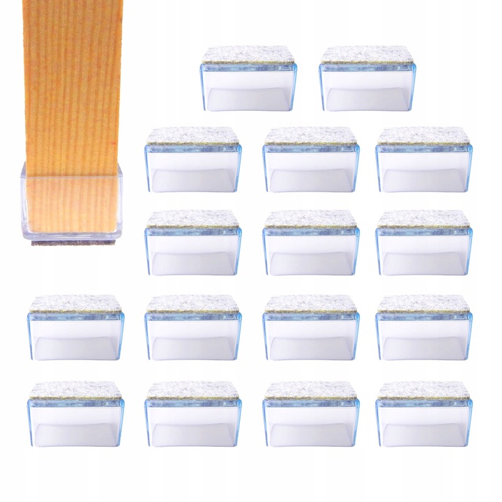 Szilikon huzat készlet, 25x38mm, szék lábakhoz, SESIMO