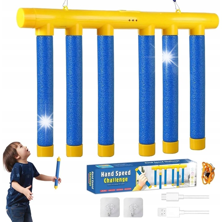 Joc educativ SmartB, Capturarea Bastoanelor, 6 bastoane, albastru, 38,5x21,5cm