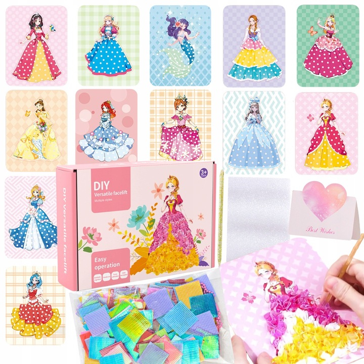 Set creativ pentru copii, PLNADOAB, 855 elemente, 21x15x6cm, pentru dezvoltarea creativitatii