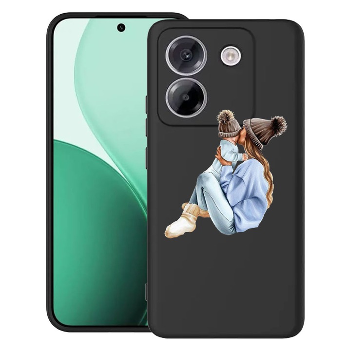 BestCase® Ultra Slim TPU tok Poco M7 Pro 5G-vel kompatibilis, Girl Mom With a Boy dizájnnal, 2100003 B 562