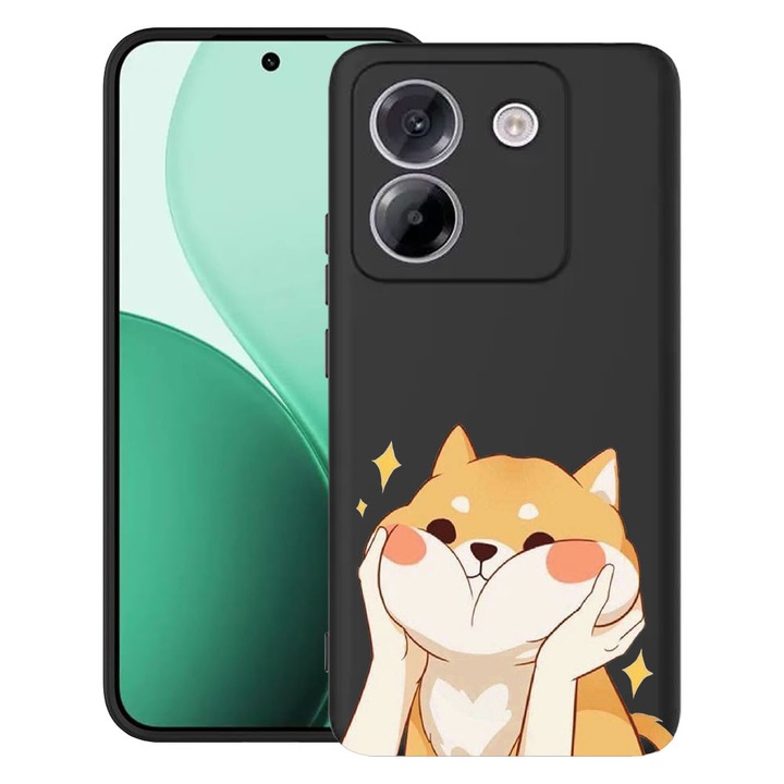 BestCase® Husa TPU Ultra Slim Compatibil cu Poco M7 Pro 5G, cu Design Emoji - Sweet Cat, 2100003 B 596