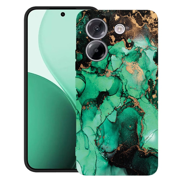 BestCase® Husa TPU Ultra Slim Compatibil cu Poco M7 Pro 5G, cu Design Dark Marble, 2100003 B 890