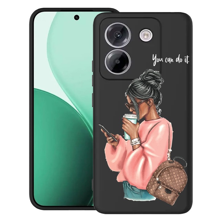 BestCase® Husa TPU Ultra Slim Compatibil cu Poco M7 Pro 5G, cu Design Shopping Girl, 2100003 B 962