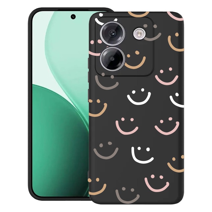 BestCase® Husa TPU Ultra Slim Compatibil cu Poco M7 Pro 5G, cu Design Smile Please, 2100003 B 985