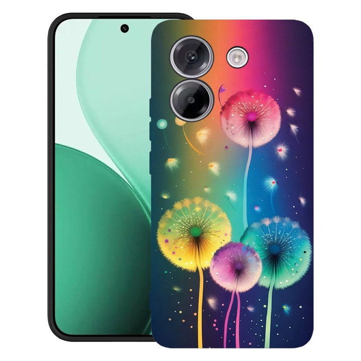 BestCase® Husa TPU Ultra Slim Compatibil cu Poco M7 Pro 5G, cu Design Dandelion, 2100003 B 1142