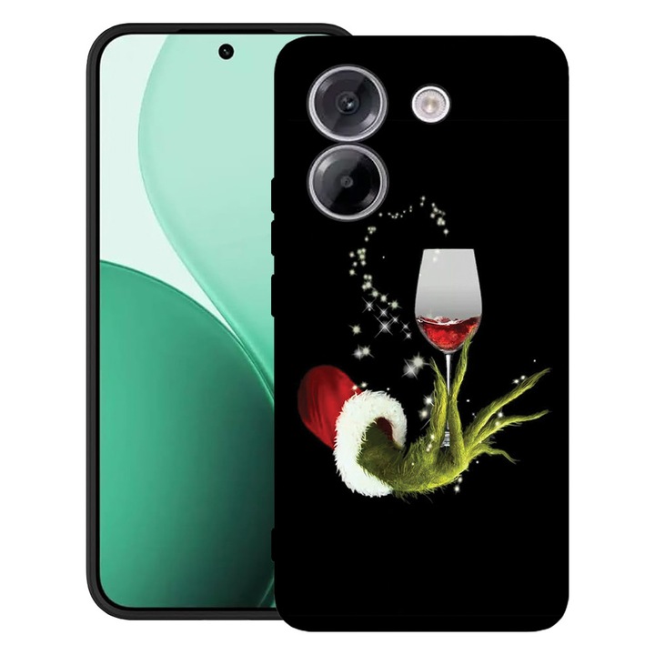 BestCase® Husa TPU Ultra Slim Compatibil cu Poco M7 Pro 5G, cu Design Xmas Grinch, 2100003 B 1355