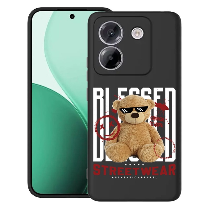 BestCase® Husa TPU Ultra Slim Compatibil cu Poco M7 Pro 5G, cu Design Teddy Bear Blessed, 2100003 B 1553