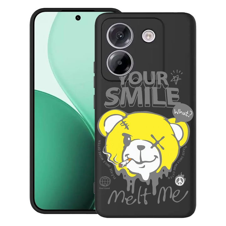 BestCase® Husa TPU Ultra Slim Compatibil cu Poco M7 Pro 5G, cu Design Teddy Bear Your Smile Melt Me, 2100003 B 1560