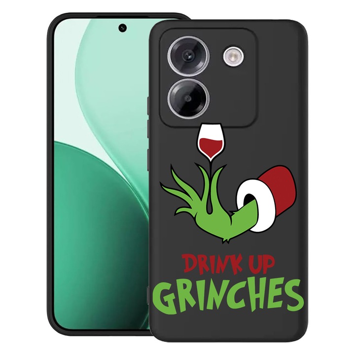 BestCase® Husa TPU Ultra Slim Compatibil cu Poco M7 Pro 5G, cu Design Grinches - Drink Up, 2100003 B 1604