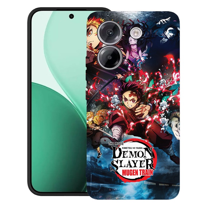 BestCase® Husa TPU Ultra Slim Compatibil cu Poco M7 Pro 5G, cu Design Demon Slayer, 2100003 B 1702